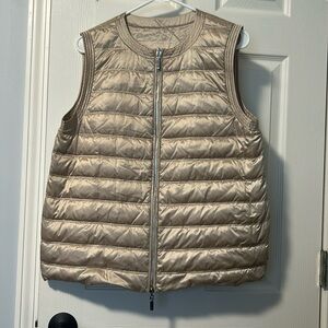 Lafayette 148 reversible down vest